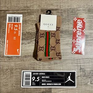 Custom make gucci print socks